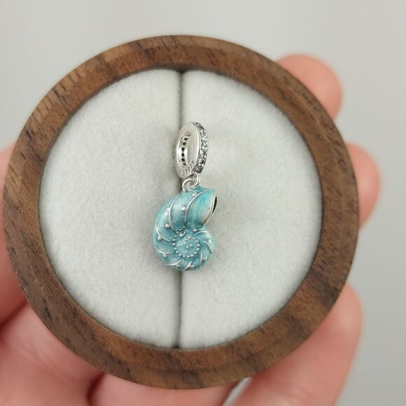 925 Silver Seashell Nautical Charm - Picture 3 of 13